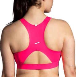 BROOKS Women's Drive 3 Pocket Run Bra (620 - Hyper Pink) -Shoe Serie Store 0AC7845E A49A 4210 8F63 989544004C45
