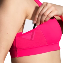 BROOKS Women's Drive 3 Pocket Run Bra (620 - Hyper Pink) -Shoe Serie Store 0C72B45A DF05 4136 801A 4C0C137C329C