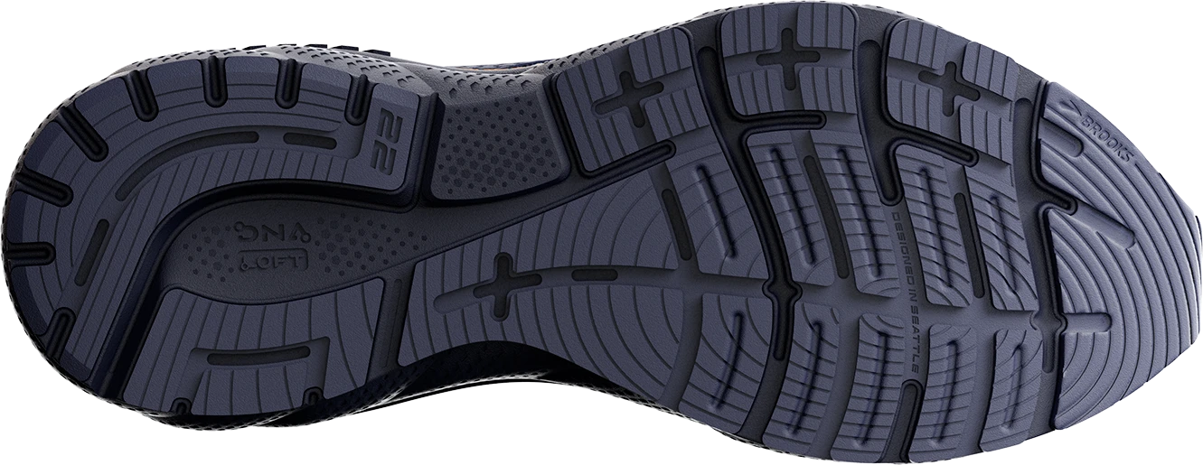 Men’s Adrenaline GTS 22 (438 - Peacoat/Grey/Sunflower) BROOKS Men’s Adrenaline GTS 22 (438 - Peacoat/Grey/Sunflower) -Shoe Serie Store 110366 438 S Adrenaline GTS 22