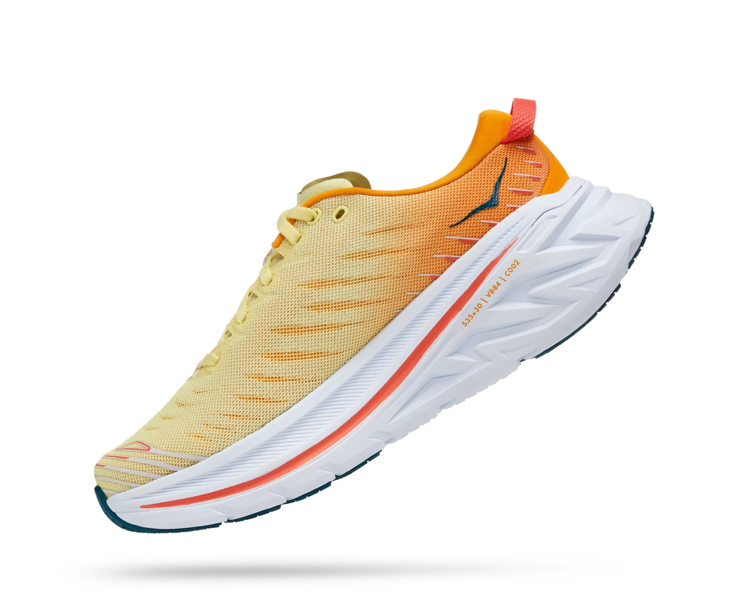 Men's Bondi X (YPRY - Yellow Pear/Radiant Yellow) Hoka Men's Bondi X (YPRY - Yellow Pear/Radiant Yellow) -Shoe Serie Store 1113512 YPRY 4