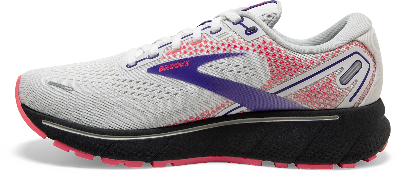 Women's Ghost 14 (192 - White/Purple/Coral) BROOKS Women's Ghost 14 (192 - White/Purple/Coral) -Shoe Serie Store 120356 192 M Ghost 14