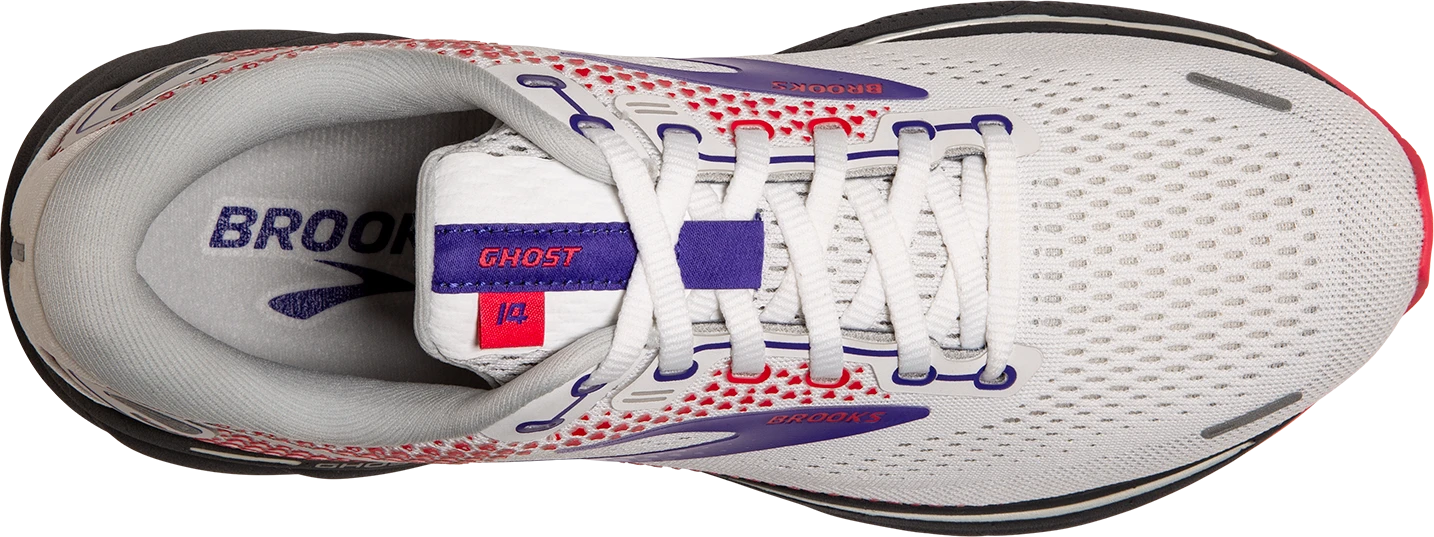 Women's Ghost 14 (192 - White/Purple/Coral) BROOKS Women's Ghost 14 (192 - White/Purple/Coral) -Shoe Serie Store 120356 192 O Ghost 14
