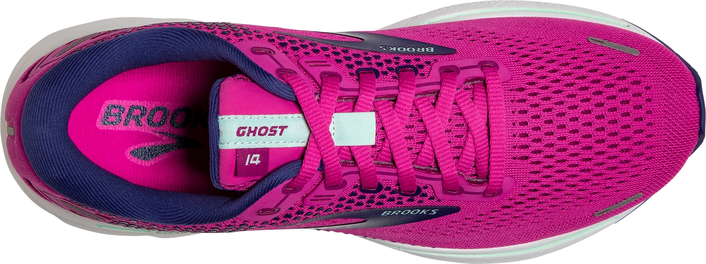 Women's Ghost 14 (612 - Fuchsia/Yucca/Navy) BROOKS Women's Ghost 14 (612 - Fuchsia/Yucca/Navy) -Shoe Serie Store 120356 612 O Ghost 14