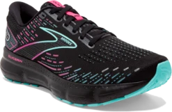 BROOKS Women’s Glycerin 20 (005 - Black/Blue Light/Pink) -Shoe Serie Store 120369 005 A Glycerin 20