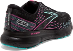 BROOKS Women’s Glycerin 20 (005 - Black/Blue Light/Pink) -Shoe Serie Store 120369 005 H Glycerin 20