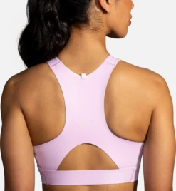BROOKS Women's Drive 3 Pocket Run Bra (560 - Orchid Haze/Rosewater) 2 BROOKS Women's Drive 3 Pocket Run Bra (560 - Orchid Haze/Rosewater) -Shoe Serie Store 350080 560 MB Drive 3 Pocket Run Bra