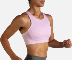 BROOKS Women's Drive 3 Pocket Run Bra (560 - Orchid Haze/Rosewater) 5 BROOKS Women's Drive 3 Pocket Run Bra (560 - Orchid Haze/Rosewater) -Shoe Serie Store 350080 560 MV Drive 3 Pocket Run Bra