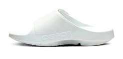 OOfos Unisex OOahh Sport Flex Slide Sandal (White) -Shoe Serie Store 530178A8 3C08 408A BDCA E2C0C801BDD5