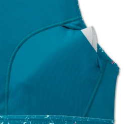 BROOKS Women's Drive 3 Pocket Run Bra (464 - Lagoon Speckle Print) -Shoe Serie Store 9095D746 AF43 4AFC B350 338B7F7B8023