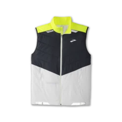 BROOKS Men’s Run Visible Insulated Vest (134 - White/Asphalt/Nightlife)