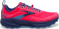 BROOKS Women's Cascadia 16 (647 - Pink/Flambe/Cobalt)