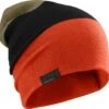 Salomon Flatspin Reversible Beanie (Mecca Orange/Black/Martini Olive)